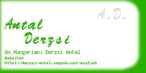 antal derzsi business card